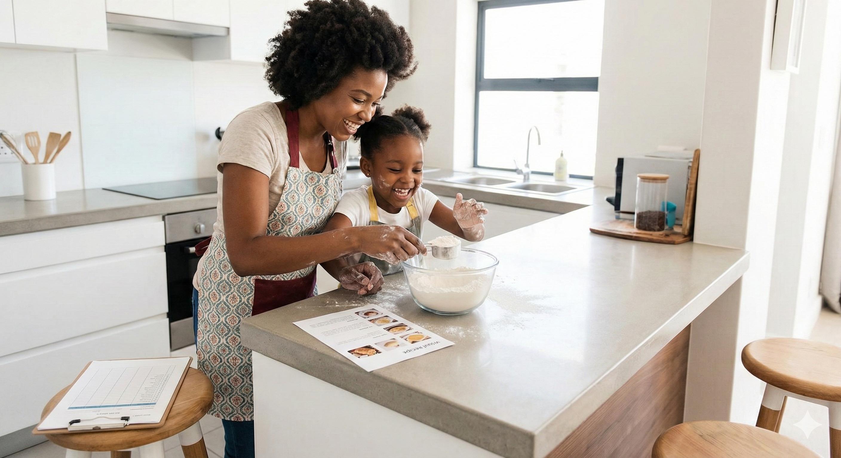 Family receiving ABA therapy support at home